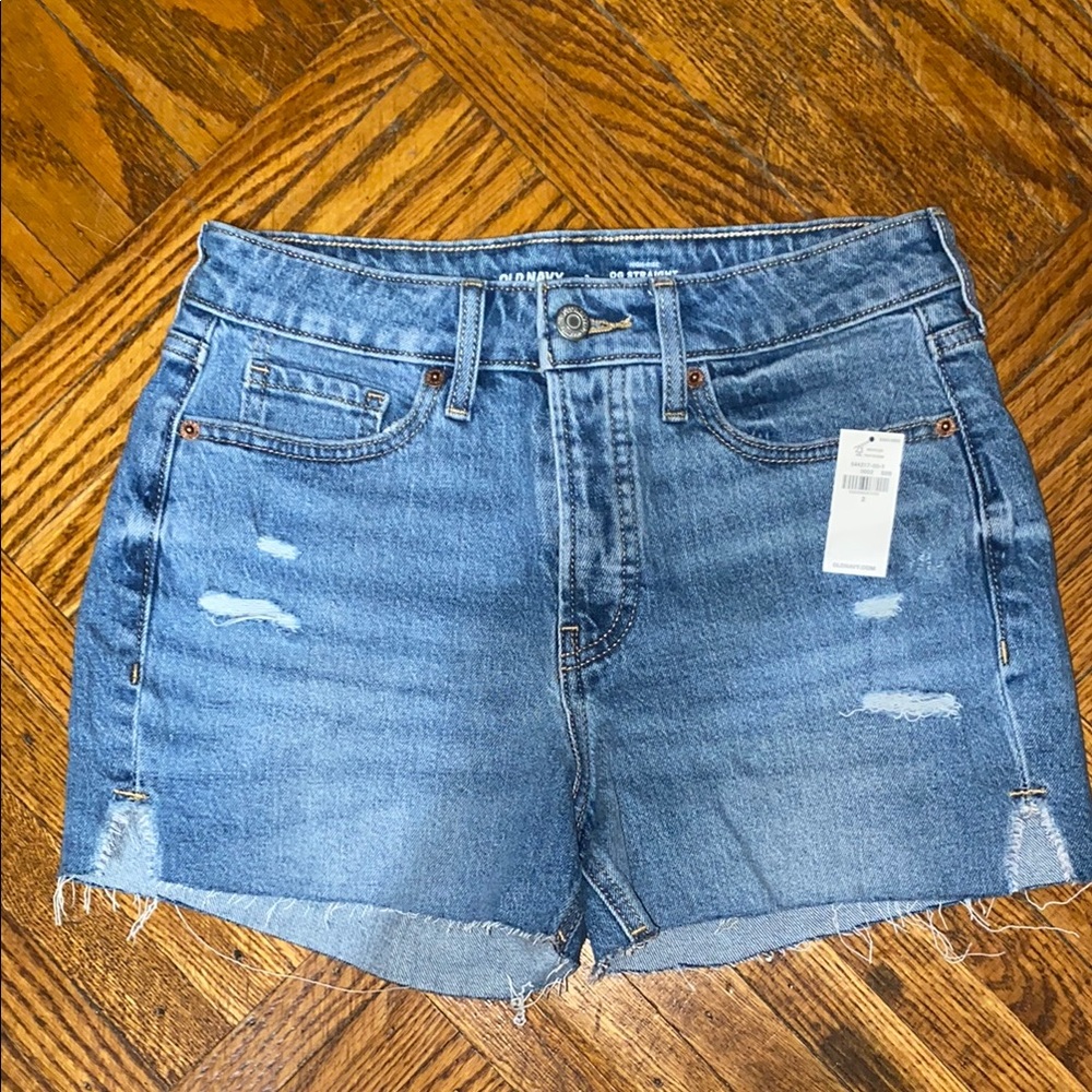 NWT Old Navy High Rise Straight Denim Shorts